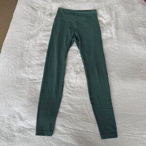 Lululemon 28” Align Leggings in a teal/green color